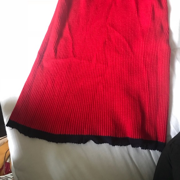 Red ribbed bodycon - Picture 4 of 5